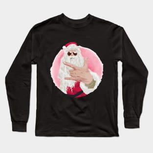 Rock and Roll Santa Long Sleeve T-Shirt